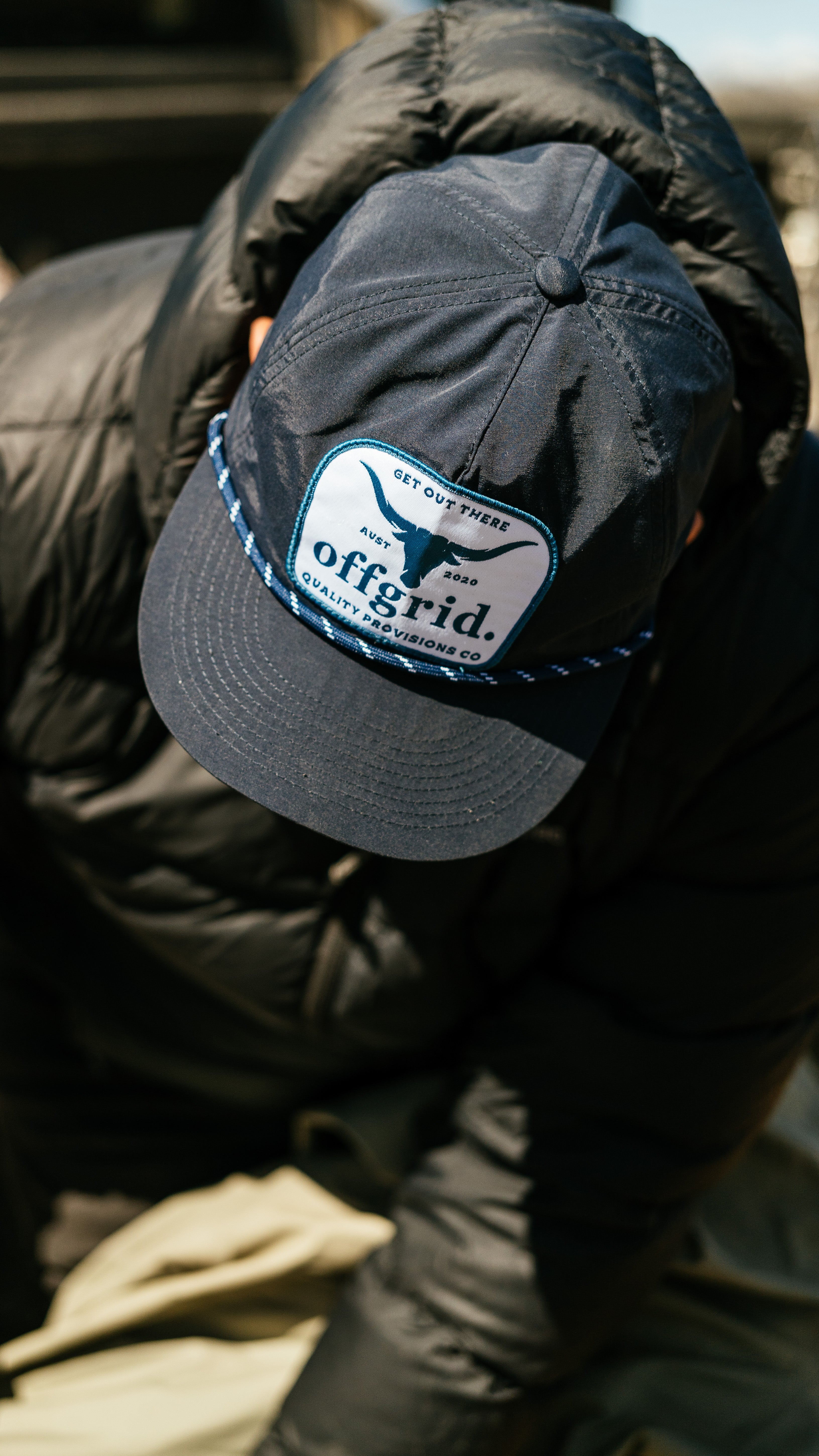 Offgrid Navy Longhorn cap