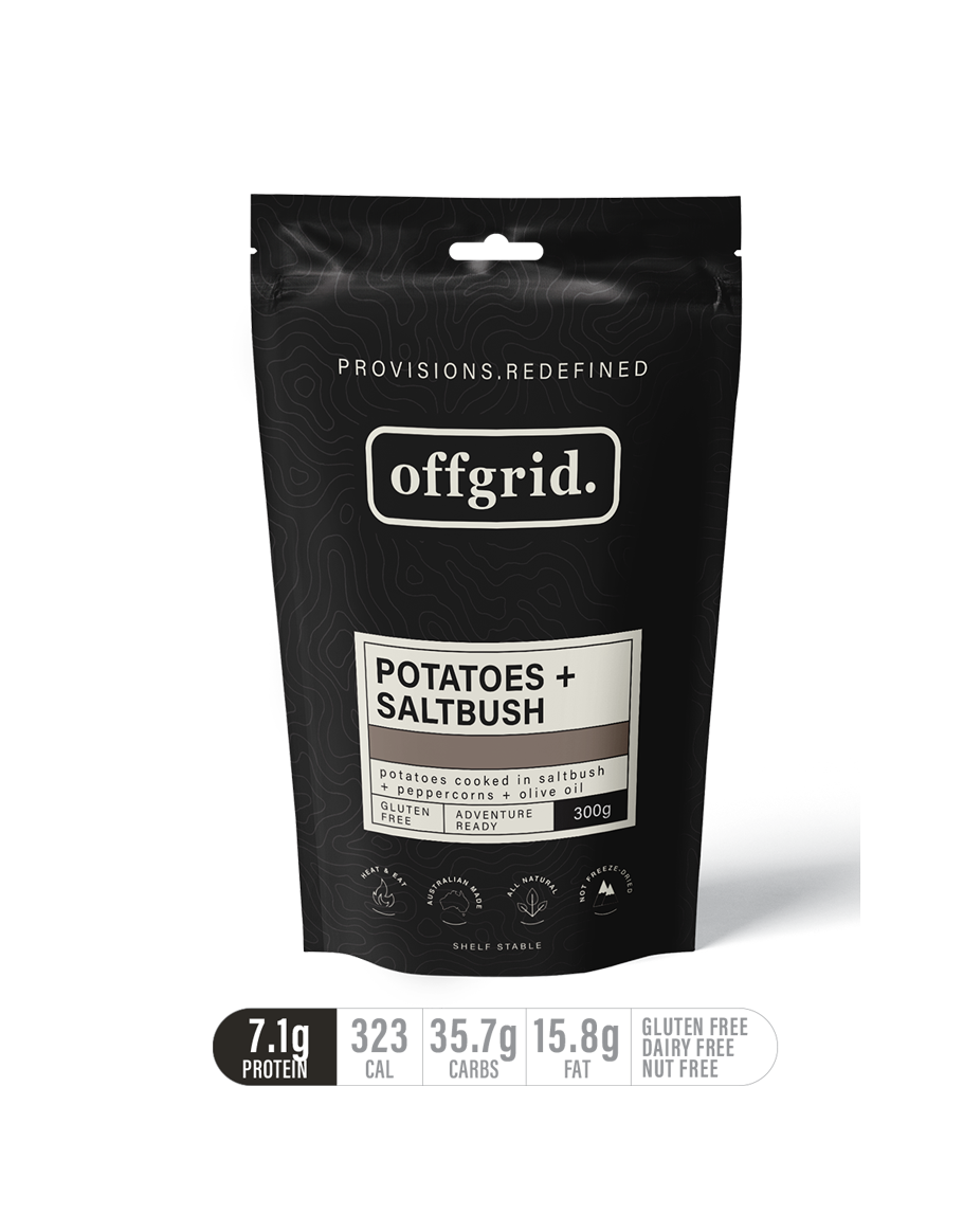 Offgrid potatoes & saltbush | heat & eat meal