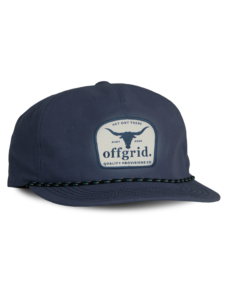 Offgrid Navy Longhorn cap