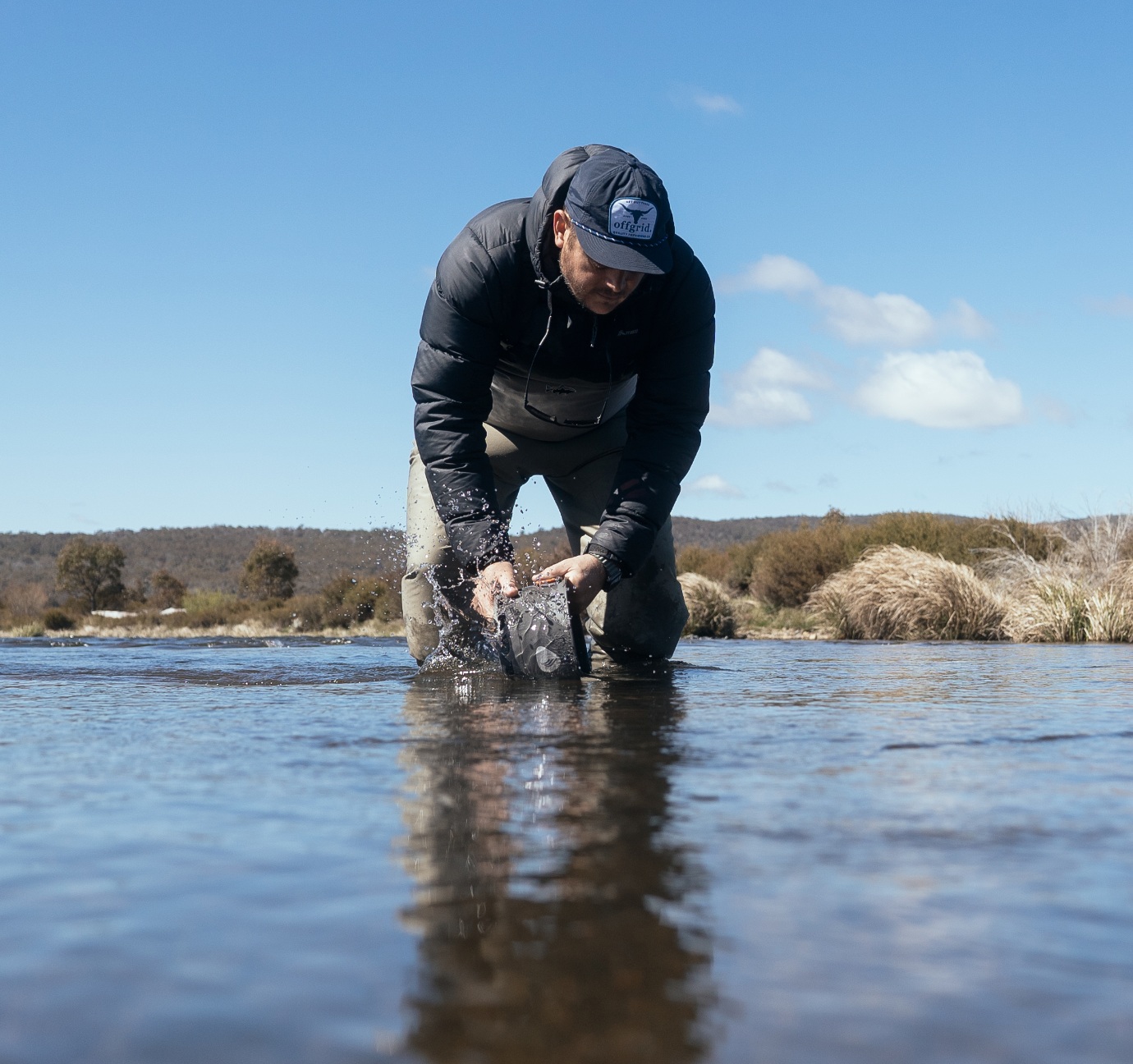 Offgrid Navy Longhorn cap