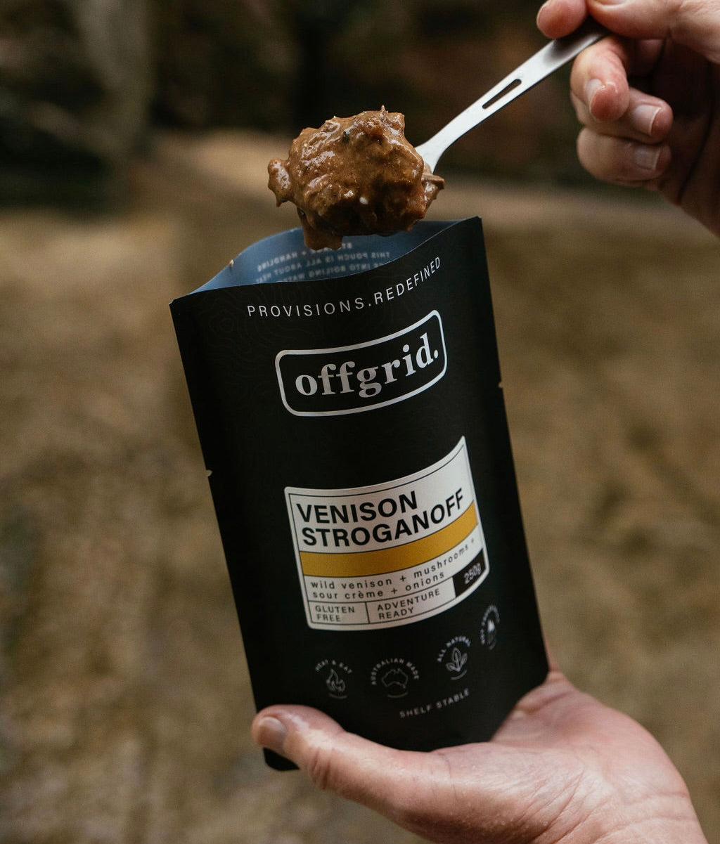 Offgrid venison stroganoff heat & eat meal - 250gr