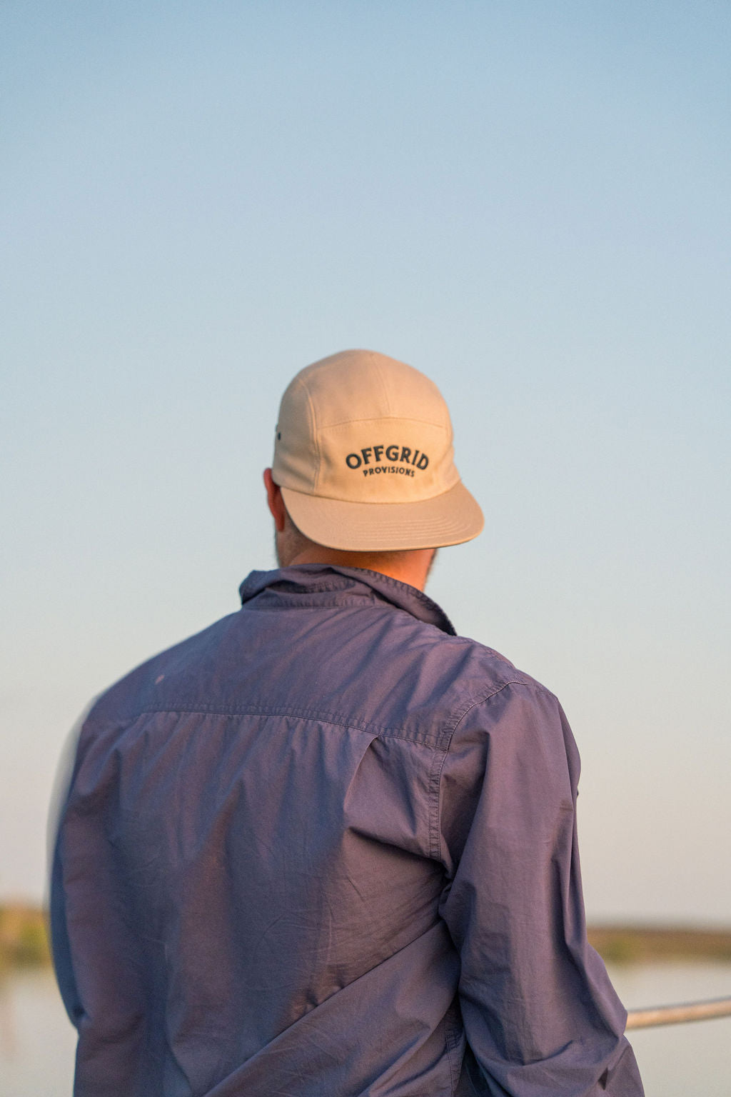 Tan Cotton Drill 5 Panel Cap