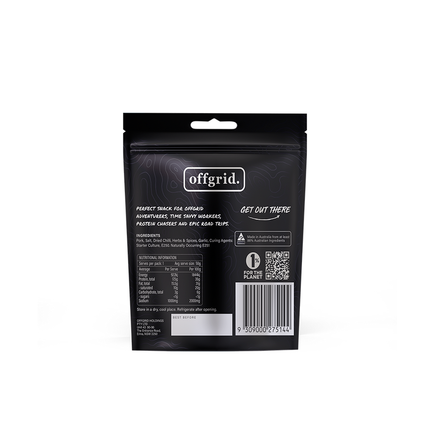 Salami Bites Wood Smoked - Chilli