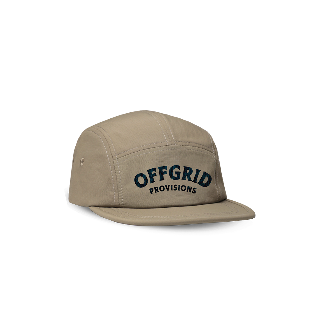 Tan Cotton Drill 5 Panel Cap