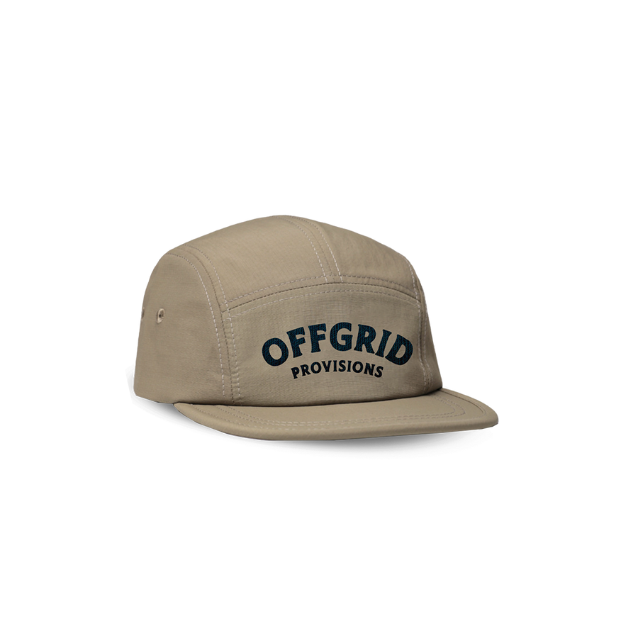 Tan Cotton Drill 5 Panel Cap