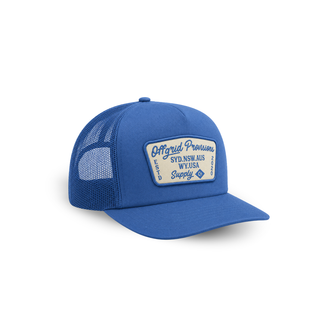 Ocean Blue Trucker Hat - Retro Provisions