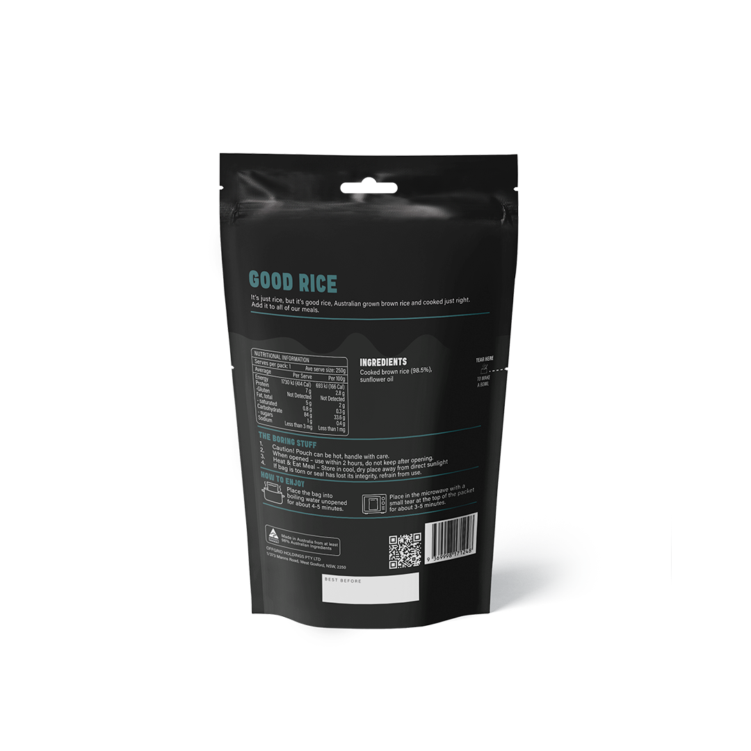 Mars Client Ready Rice GOOD RICE - READY TO EAT MEAL, hiking, local, MRE, food, nutrition ...