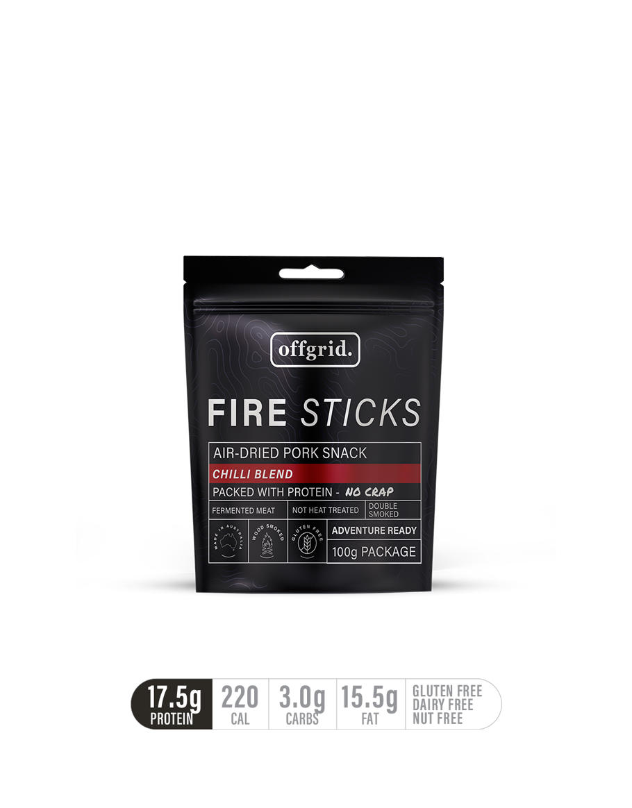 Offgrid wood smoked firesticks chilli