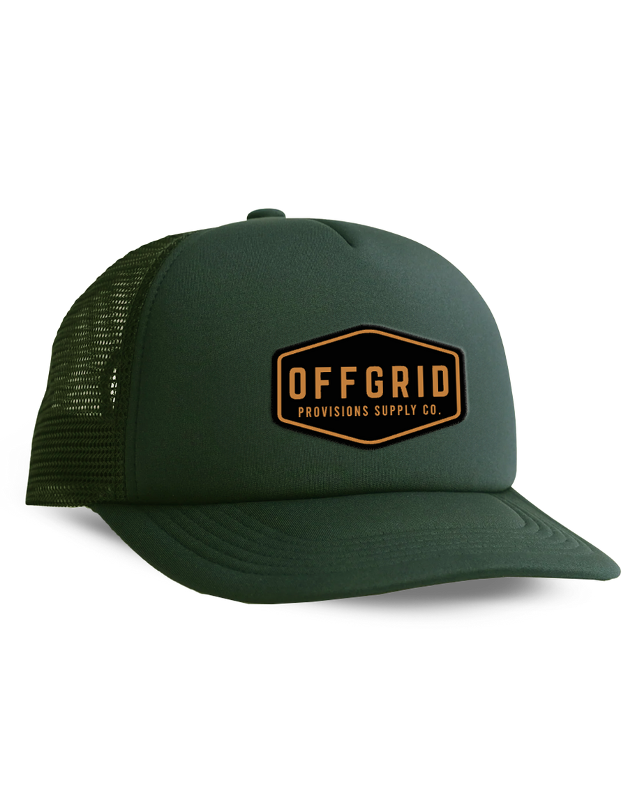 OLIVE GREEN TRUCKER CAP