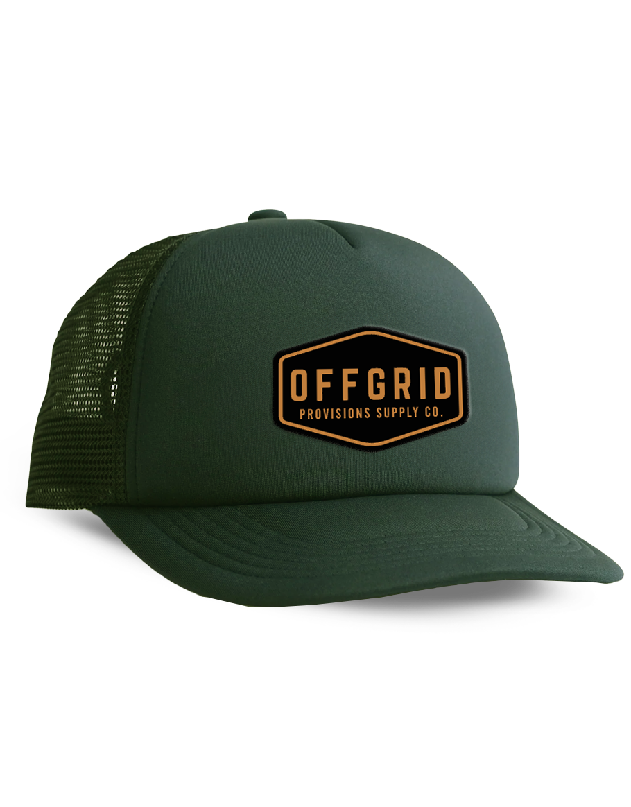 OLIVE GREEN TRUCKER CAP