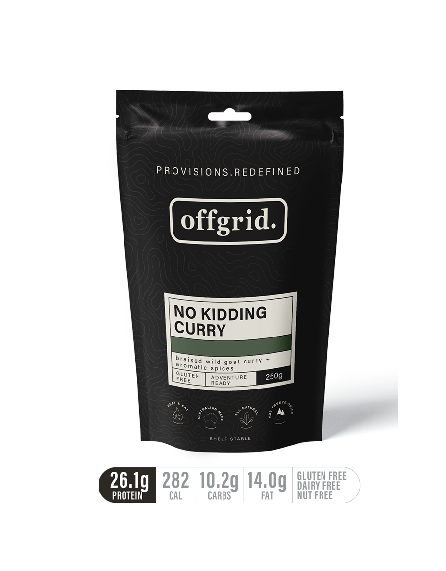 Offgrid no kidding curry heat & eat meal - 250gr