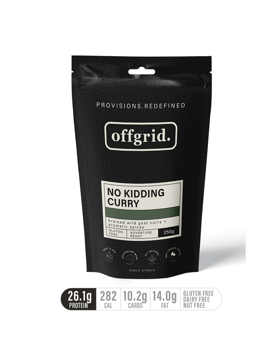 Offgrid no kidding curry heat & eat meal - 250gr