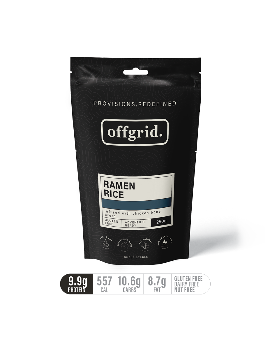 Offgrid Heat & Eat Ramen rice