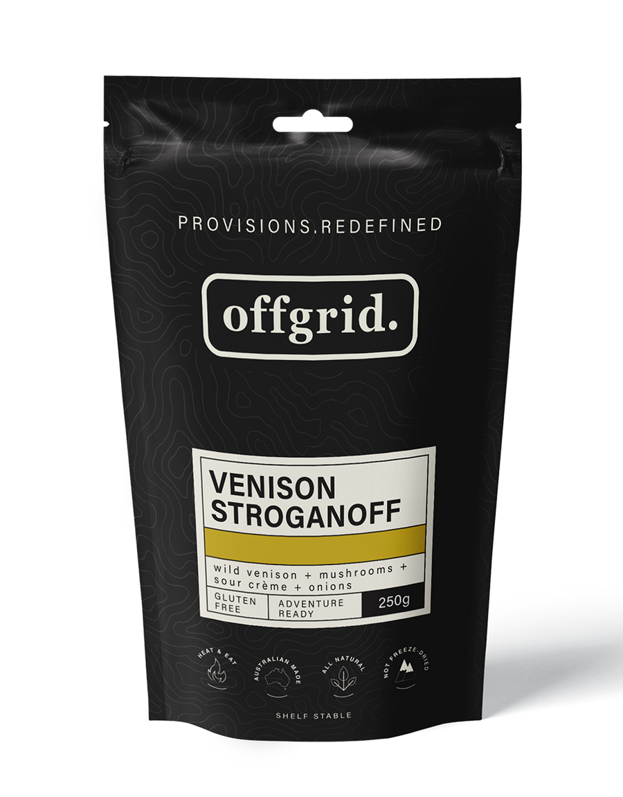 Offgrid venison stroganoff heat & eat meal - 250gr