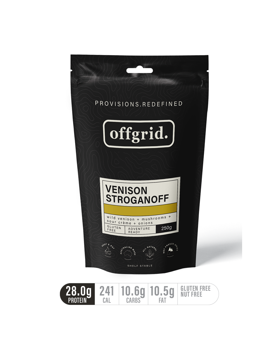 Offgrid venison stroganoff heat & eat meal - 250gr