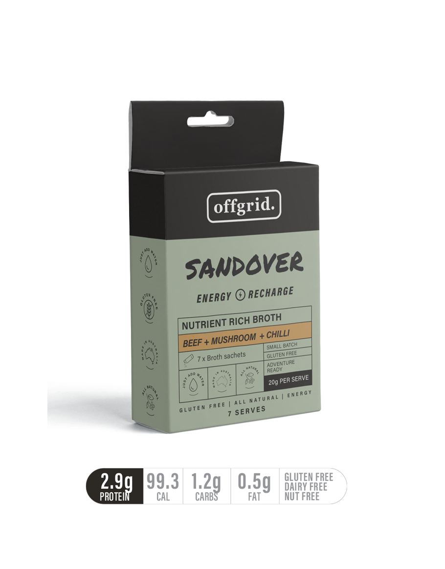 Offgrid sandover - nutrient rich broth
