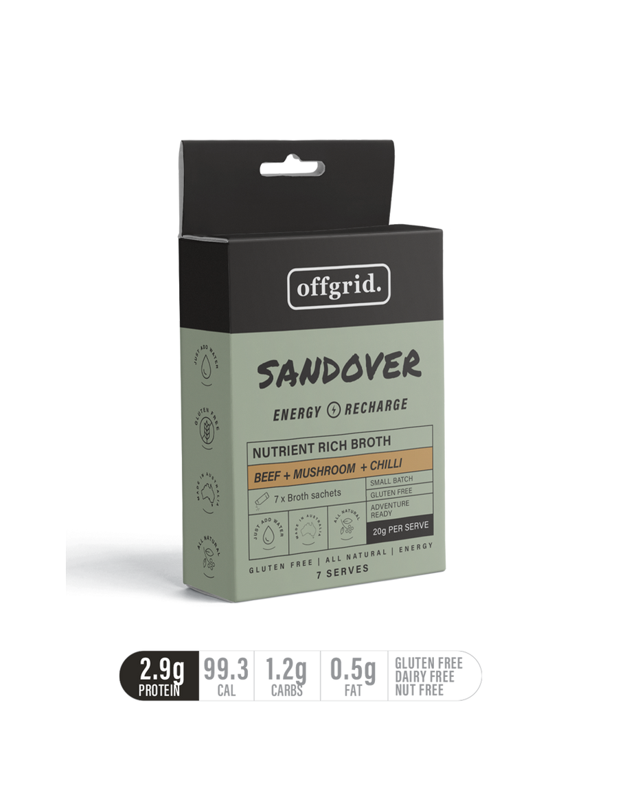 Offgrid sandover - nutrient rich broth