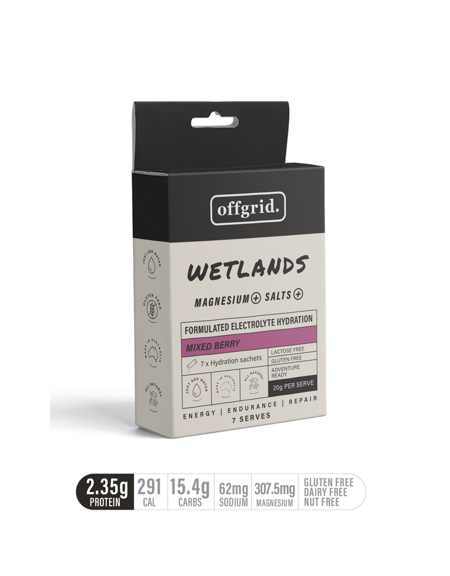 wetlands - formulated hydration drink mixed berry flavour