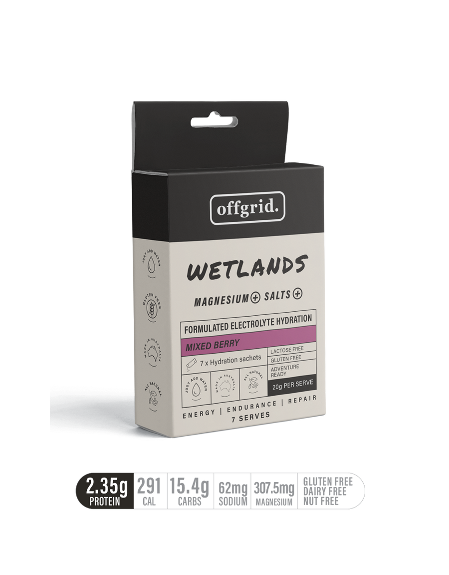 wetlands - formulated hydration drink mixed berry flavour