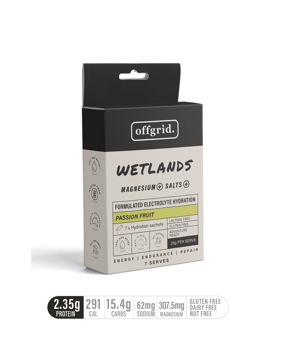 wetlands - formulated hydration drink passionfruit flavour