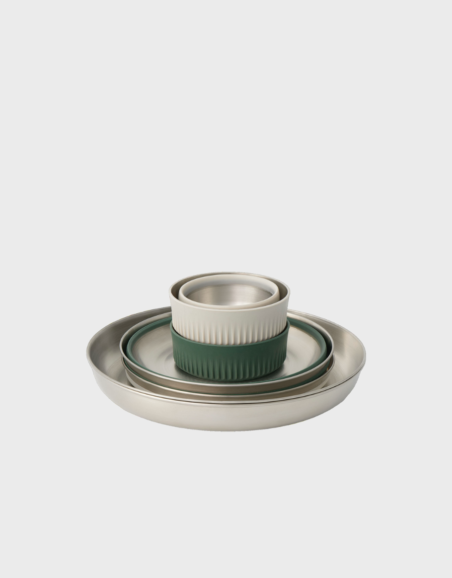 Sea to summit Detour Stainless Steel Collapsible Dinnerware 6pc Set